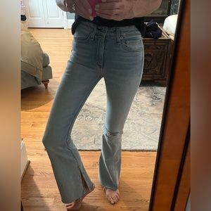 Rag & Bone high waisted distressed jeans size 23